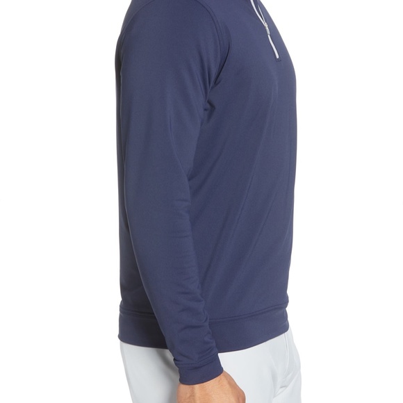 PETER MILLAR Perth Performance Golf Quarter-Zip Navy Pullover - Picture 4 of 12